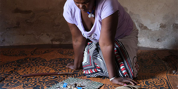 Gogo-Busi is a traditional health practitioner involved in the study to test her clients for HIV and refer those positive for ART 600x300_Photo Sandra Maytham Bailey